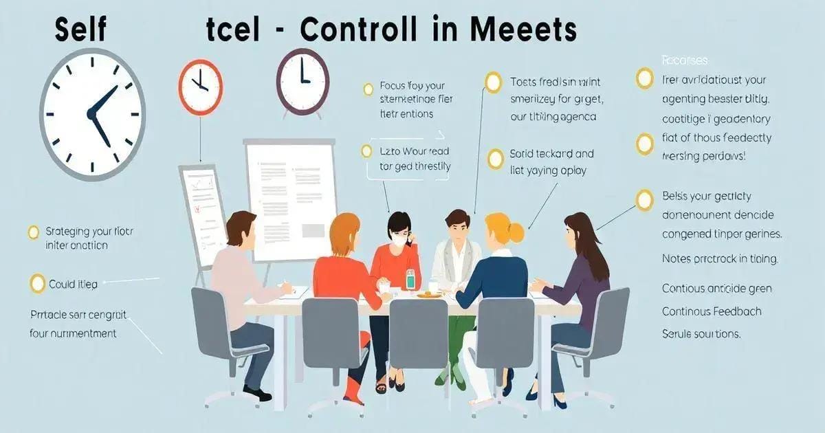 4 Dicas de Autocontrole nas Reuniões para Aumentar sua Produtividade